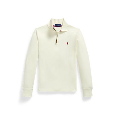 Ralph Lauren Cream knit half zip pullover 8-20years