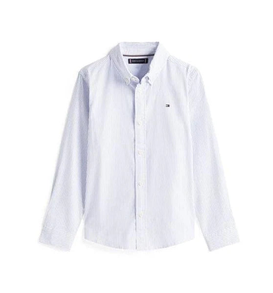 Tommy Hilfiger Boys Flex Ithaca shirt in breezy blue