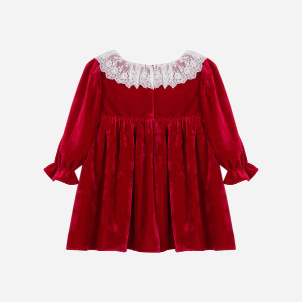 Patachou Red Velvet Dress 4133292