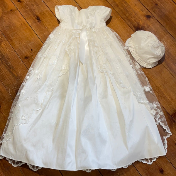 Sarah Louise Ivory christening gown & Bonnet