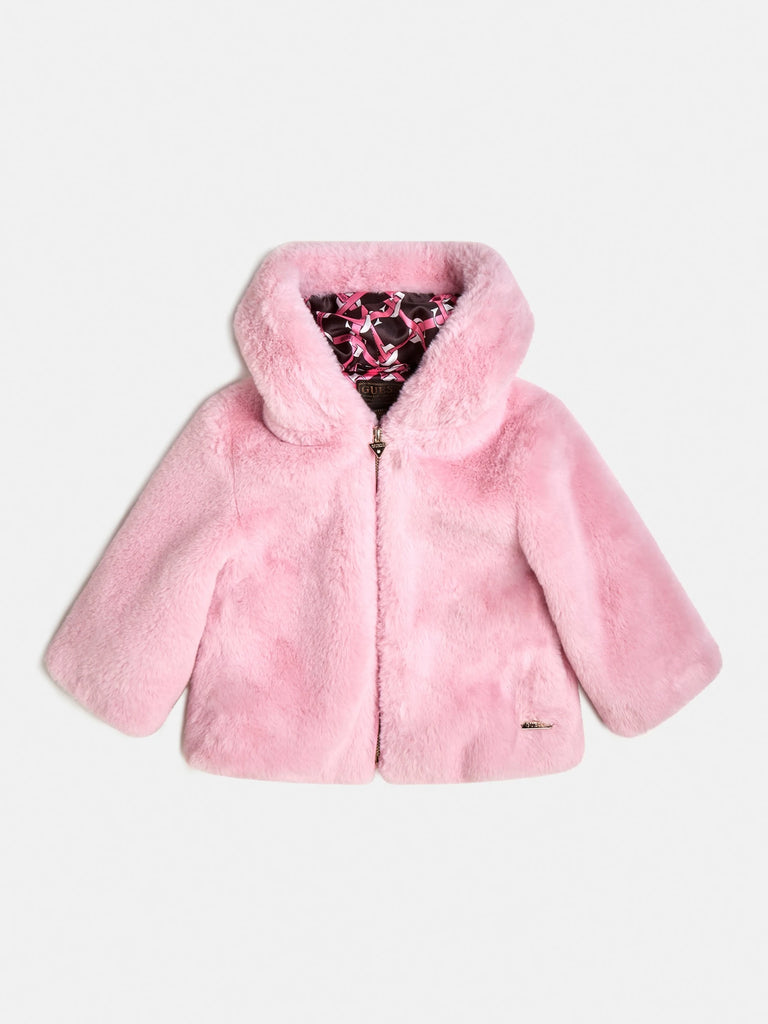 Guess Pink Fur Jacket