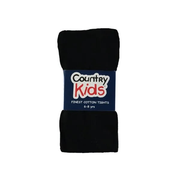 Country Kids Black Tights