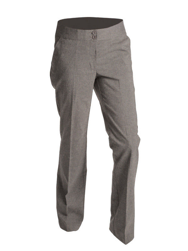 Girls Grey Lycra School Trousers 220 Hunter Slim Fit