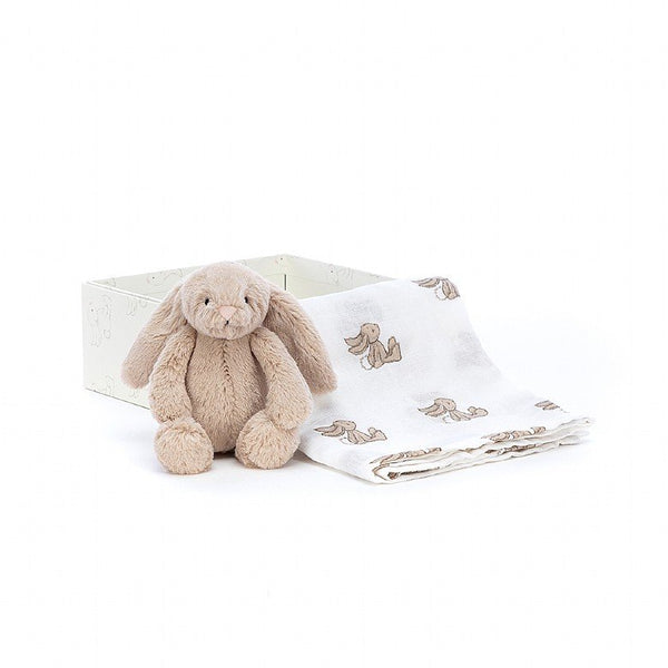 Beige bunny gift set