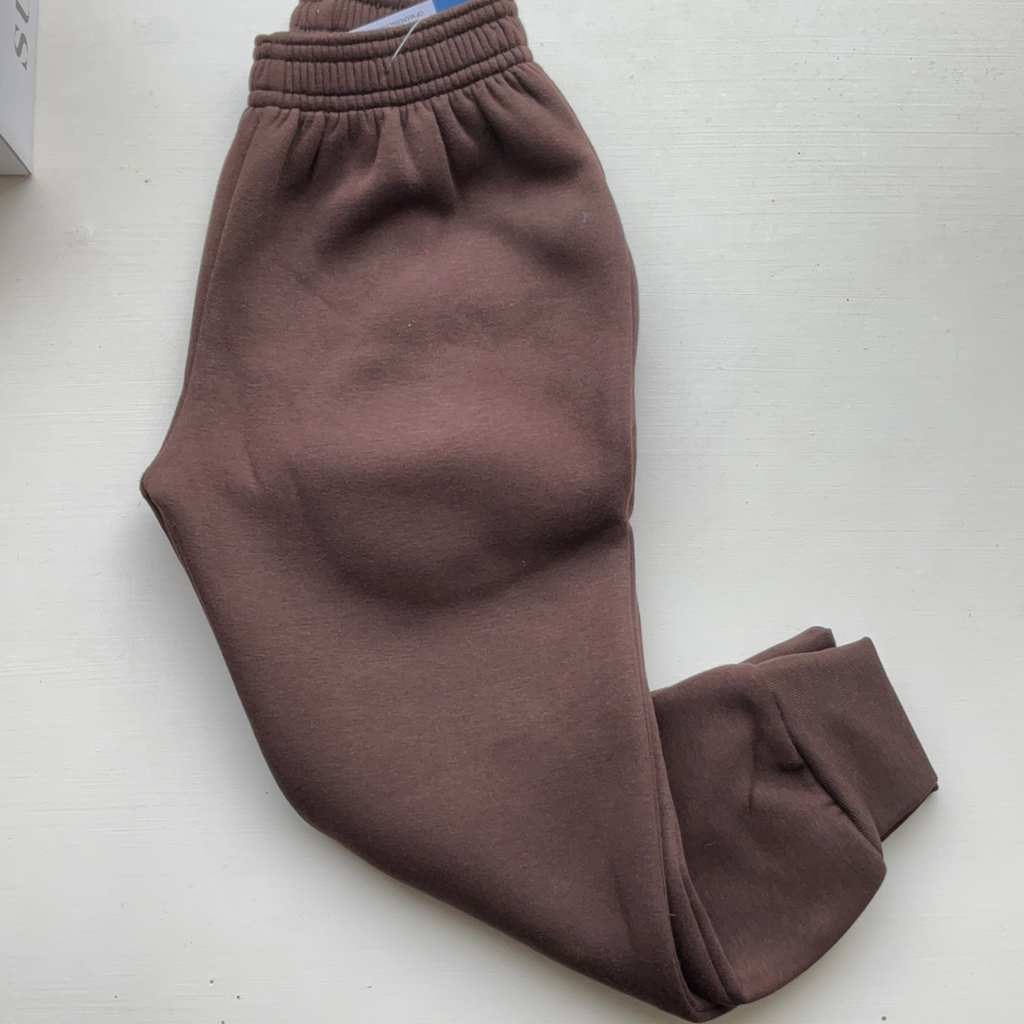Brown  cuffed tracksuit bottoms