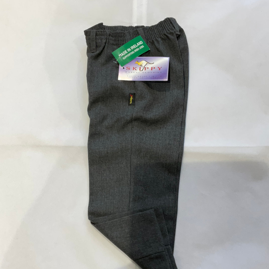 Grey Plain Ankle Length Skin Friendly Regular Fit School Wear Trousers  General Medicines at Best Price in New Delhi  Uniform Selection