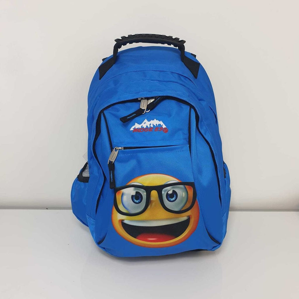 Ridge Abbey Blue Eddie Emoji School Bag