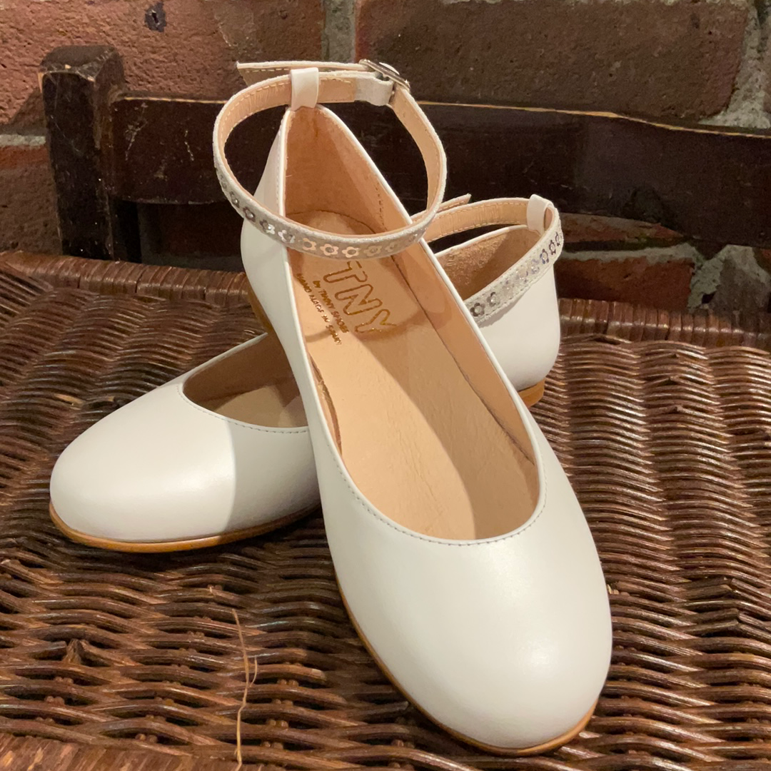 Tinny Girls Occasion Shoes White Lynes of Killarney