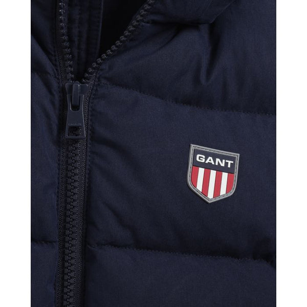 Gant retro shield navy puffer jacket