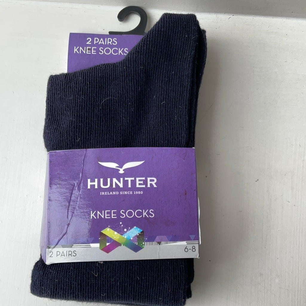 Hunter Navy Knee Socks