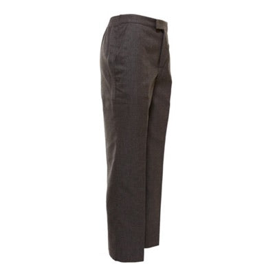 Boys Dark Grey Adjustable Waist Slim Leg School Trousers | New Look